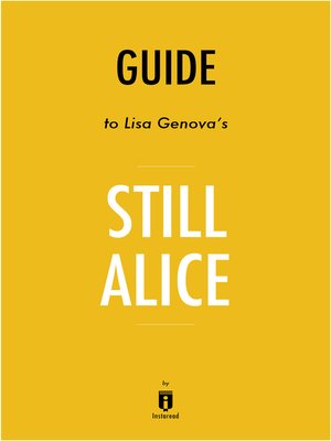 cover image of Guide to Lisa Genova's Still Alice by Instaread
